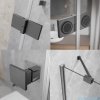 Radaway Essenza 8 Brushed GunMetal Kdj kabina 100x75cm prawa szczotkowany grafit 10480612-01-01R/10470337-92-01R/10113075-01-01